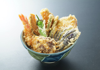 海老野菜天丼